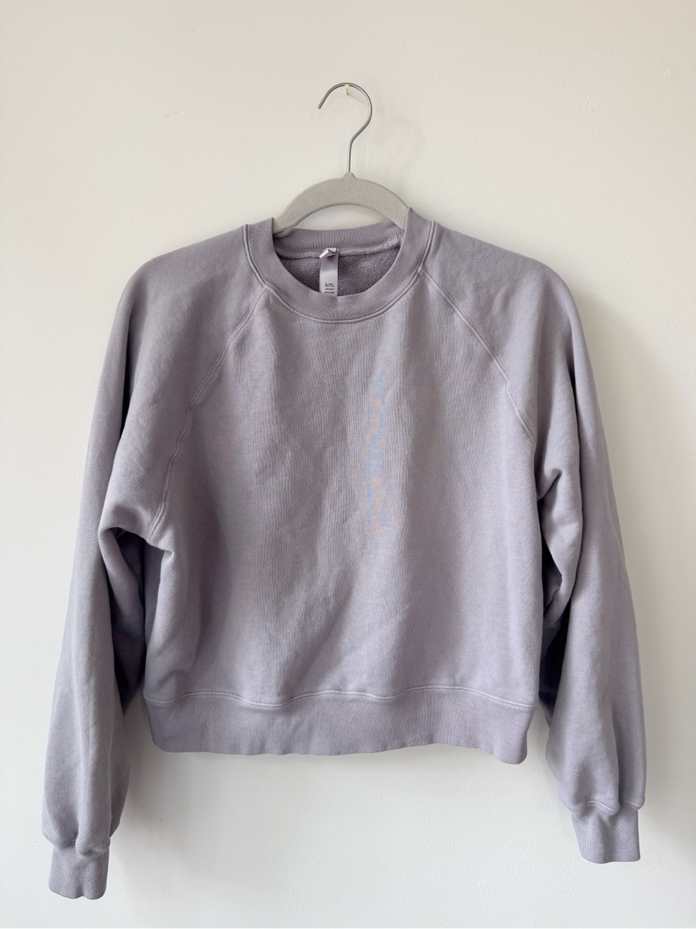 SKIMS French Terry Classic Crewneck Sweatshirt in Oyster, women’s size medium